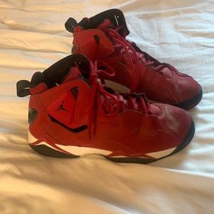 EUC Boys 7y Red Jordans just need a good cleaning